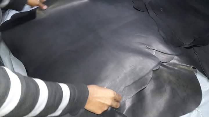 Goatskin lining crust leather
