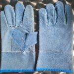 Cowhide split leather industrial working gloves
